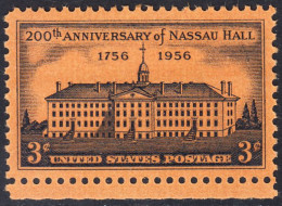 !a! USA Sc# 1083 MNH SINGLE W/ Bottom Margin (a3) - Nassau Hall - Unused Stamps
