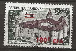 Timbre Réunion Surchargé 100 F CFA - Used Stamps