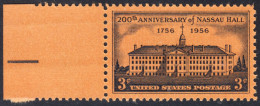 !a! USA Sc# 1083 MNH SINGLE W/ Left Margin (a2) - Nassau Hall - Ongebruikt