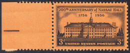 !a! USA Sc# 1083 MNH SINGLE W/ Left Margin (a2) - Nassau Hall - Unused Stamps