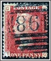 QV 1868 SG43  44, 1d Penny Red, Good Used, Plate 120 (TG) Hrd1 - Usados