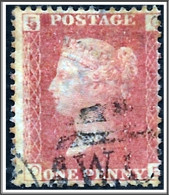 QV 1868 SG43  44, 1d Penny Red, Good Used, Plate 125 (OE) Hrd1 - Usados