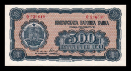 Bulgaria 500 Leva 1948 Pick 77 Sc Unc - Bulgarije