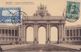 BELGIQUE BRUXELLES CACHET PAR AVION BRUXELLES 1 - Fêtes, événements