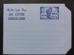 DUBAI  Air Letter  Aerogramme 40 Dirhams Mint  Format 120x100 Mm - Dubai