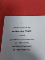 Doodsprentje Guy Stoop / Coquilhatstad ( Zaïre ) 4/2/1952 Zwijndrecht 7/9/1993 - Religion & Esotérisme