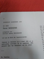 Doodsprentje René Neskens / Helenbos 9/3/1923 - 24/9/1993 ( Jeanne Peetermans ) - Religion & Esotérisme