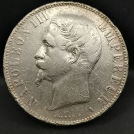 5 FRANCS ARGENT 1855 A PARIS NAPOLEON III TETE NUE / FRANCE SILVER - 5 Francs