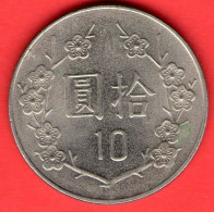 TAIWAN - 10 Yuan - QFDC/aUNC - Come Da Foto - Taiwan