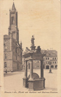 E4375) KAMENZ I. Sa. - Markt Mit Rathaus U. Andreas Brunnen ALT !  FELDPOST 1917 - Kamenz