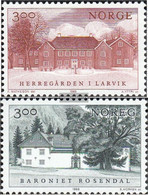 Norway Norge 1989 Mansions: In Larvik., Baroni Rosendal Mi 1033-1034 , MNH(**) - Ongebruikt