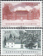 Norway Norge 1989 Mansions: In Larvik., Baroni Rosendal Mi 1033-1034 , MNH(**) - Ungebraucht