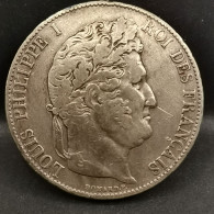 5 FRANCS ARGENT 1846 BB STRASBOURG LOUIS PHILIPPE 810013 EX. DOMARD 3ème RETOUCHE / FRANCE SILVER - 5 Francs