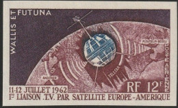 THEMATIC SPACE:  SATELLITE T.V. LINK EUROPE-AMERICA -  IMPERFORATED  -  WALLIS AND FUTUNA - Oceania