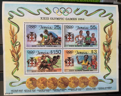 Jamaica 1984, Summer Olympic Games In Los Angelos, MNH S/S - Jamaica (1962-...)