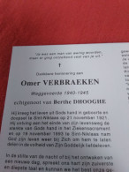 Doodsprentje Omer Verbraeken / Sint Niklaas 21/11/1921 - 19/11/1993 ( Berthe Dhooghe ) - Religion & Esotérisme