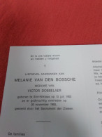 Doodsprentje Melanie Van Den Bossche / Sint Niklaas 12/7/1902 - 20/11/1993 ( Victor Dobbelaer ) - Religion & Esotérisme