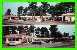 JUNCTION, SC - SANTEE MOTOR COURT - 2 MULTIVUES - PUB. BY O'BRIEN COLOR STUDIOS - ANIMATED OLD CARS - - Andere & Zonder Classificatie