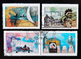 Canada 1987  USED  Sc1126 -1129,  4 X 34c Exploration -2 - Gebraucht