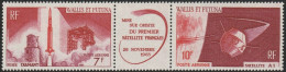 THEMATIC SPACE:  LAUNCH OF THE FIRST FRENCH SATELLITE IN HAMMAGUIR. TRIPTYCH  -  WALLIS AND FUTUNA - Oceanië