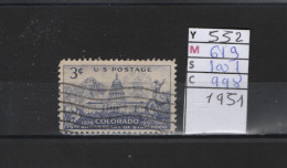 PRIX FIXE Obl 552 YT 619 MIC 1001 SCO 998 GIB Etat Du Colorado 1951 Etats Unis 58A/05 - Gebraucht