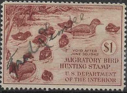 US RW8 Used Duck Stamp From 1941 - Duck Stamps