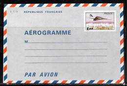 1E99 - LOT DE 10 ENTIERS AEROGRAMMES CONCORDE NEUF - COTE = 68.00 € - Luchtpostbladen