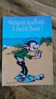 CPM SPORT PETANQUE JEUX DE BOULES VACANCES SPORTIVES A FOND LA FORME BD BANDE DESSINEE FRANQUIN GASTON LAGAFFE MARSU - Bowls