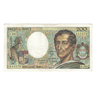 France, 200 Francs, Montesquieu, 1985, K.032 843279, TB+, Fayette:70.5, KM:155a - 200 F 1981-1994 ''Montesquieu''