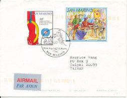 San Marino Good Franked Cover Sent To Taiwan 12-4-2007 - Briefe U. Dokumente