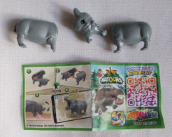 Kinder - Natoons - Animaux - Hippopotame - VU258 - Avec BPZ - Montables