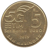 SAX00519.5 - SAINT MARIN - 5 Euros - Réseau Mobile 5G - 2019 - San Marino