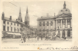 CPA - CHALONS SUR MARNE - PLACE ET RUE DE L'HOTEL DE VILLE - Châtillon-sur-Marne