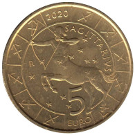 SAX00520.1 - SAINT MARIN - 5 Euros - Signes Du Zodiaque - Sagittaire - 2020 - San Marino