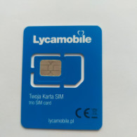 Poland - Lycamobile (standard, Micro, Nano SIM) - GSM SIM  - Mint - Polen