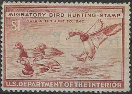 US RW13 Used Duck Stamp From 1946 - Duck Stamps