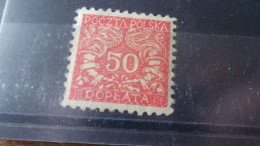 POLOGNE YVERT N° TAXE 19* - Segnatasse