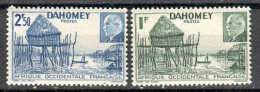 DAHOMEY 149-50 MNH ** - 1941 - Pétain - Village Lacustre - Ongebruikt