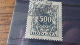 POLOGNE YVERT N° TAXE 48 - Portomarken