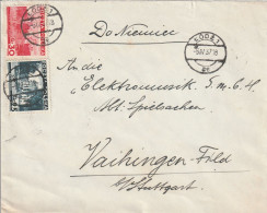 Pologne Lettre Lodz Pour L'Allemagne 1937 - Covers & Documents