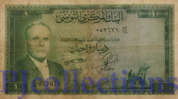 TUNISIA 1 DINAR 1958 PICK 58 F/VF - Tusesië