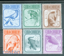 1981 Animal,birds,parakeet,Agouti,solenodon,crocodile,manate,Cuba,2606,MNH - Papagayos