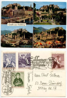 Austria 1963 Postcard Grüße Aus Salzburg - Multiple Views; Scott 662-665 Küntlerhaus Centenary; Salzburger Festspiele - Salzburg Stadt