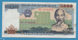 VIETNAM 5000 DONG 1987 # FU4746472 P# 104  Ho Chi Minh - Viêt-Nam