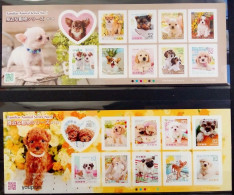 Japan 2015, Pets - Puppies, Two MNH Unusual S/S - Ungebraucht