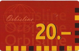 Switzerland: Prepaid Orbisline - Logo (3 Access Nummern) - Schweiz