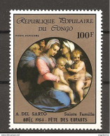 CONGO - 1984 ANDREA DEL SARTO Sacra Famiglia Con S. Anna E S. Giovannino (Louvre, Parigi) Nuovo** MNH - Religión