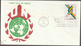 U.N. New York 1976, FDC Unused, 30 Years Of The World Association Of Societies For The United Nations - FDC