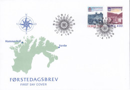 Norway 1989 FDC Cover Ersttags Brief Vardø Und Hammerfest 200 Jahre Anniversary Complete Set !! - FDC