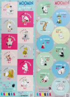 Japan 2018, Moomin Cartoon, Two MNH Unusual Sheetles - Nuevos